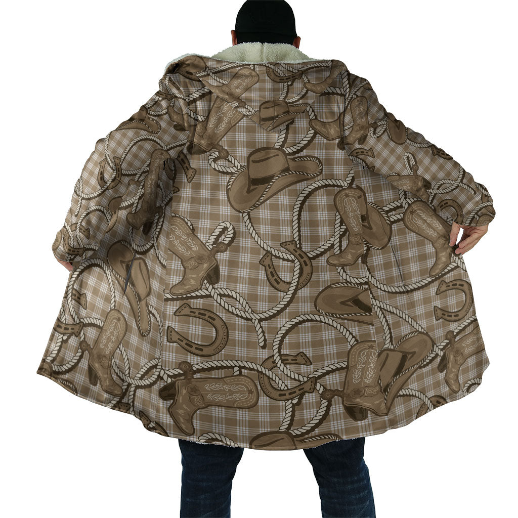 Beige Hawaii Palaka Cowboy Cloak Hawaiian Paniolo Festival Spirit