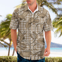 Beige Hawaii Palaka Cowboy Hawaiian Shirt Hawaiian Paniolo Festival Spirit