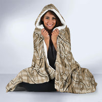 Beige Hawaii Palaka Cowboy Hooded Blanket Hawaiian Paniolo Festival Spirit