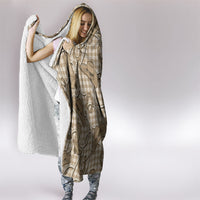 Beige Hawaii Palaka Cowboy Hooded Blanket Hawaiian Paniolo Festival Spirit