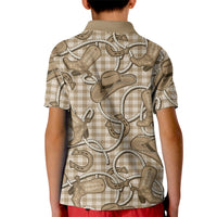 Beige Hawaii Palaka Cowboy Kid Polo Shirt Hawaiian Paniolo Festival Spirit