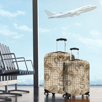 Beige Hawaii Palaka Cowboy Luggage Cover Hawaiian Paniolo Festival Spirit