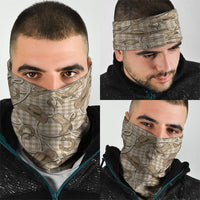 Beige Hawaii Palaka Cowboy Neck Gaiter Hawaiian Paniolo Festival Spirit