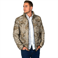 Beige Hawaii Palaka Cowboy Padded Jacket Hawaiian Paniolo Festival Spirit