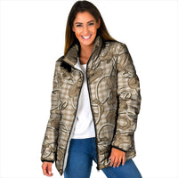 Beige Hawaii Palaka Cowboy Padded Jacket Hawaiian Paniolo Festival Spirit