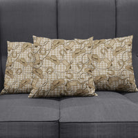 Beige Hawaii Palaka Cowboy Pillow Cover Hawaiian Paniolo Festival Spirit