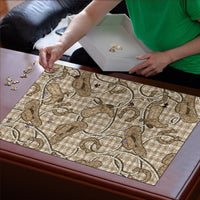 Beige Hawaii Palaka Cowboy Puzzle Hawaiian Paniolo Festival Spirit