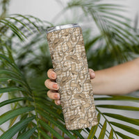 Beige Hawaii Palaka Cowboy Skinny Tumbler Hawaiian Paniolo Festival Spirit