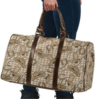 Beige Hawaii Palaka Cowboy Travel Bag Hawaiian Paniolo Festival Spirit