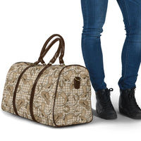Beige Hawaii Palaka Cowboy Travel Bag Hawaiian Paniolo Festival Spirit