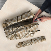 Beige Hawaii Palaka Cowboy Umbrella Hawaiian Paniolo Festival Spirit