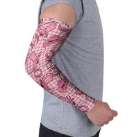 Pink Hawaii Palaka Cowboy Arm Sleeves Hawaiian Paniolo Festival Spirit