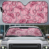 Pink Hawaii Palaka Cowboy Auto Sun Shade Hawaiian Paniolo Festival Spirit