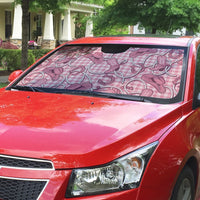 Pink Hawaii Palaka Cowboy Auto Sun Shade Hawaiian Paniolo Festival Spirit