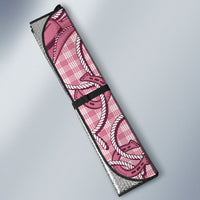 Pink Hawaii Palaka Cowboy Auto Sun Shade Hawaiian Paniolo Festival Spirit