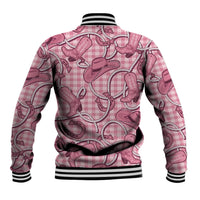 Pink Hawaii Palaka Cowboy Baseball Jacket Hawaiian Paniolo Festival Spirit