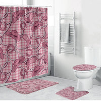 Pink Hawaii Palaka Cowboy Bathroom Set Hawaiian Paniolo Festival Spirit