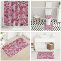 Pink Hawaii Palaka Cowboy Bathroom Set Hawaiian Paniolo Festival Spirit
