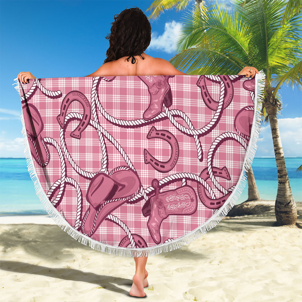 Pink Hawaii Palaka Cowboy Beach Blanket Hawaiian Paniolo Festival Spirit