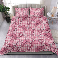 Pink Hawaii Palaka Cowboy Bedding Set Hawaiian Paniolo Festival Spirit