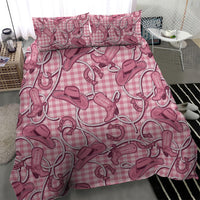 Pink Hawaii Palaka Cowboy Bedding Set Hawaiian Paniolo Festival Spirit