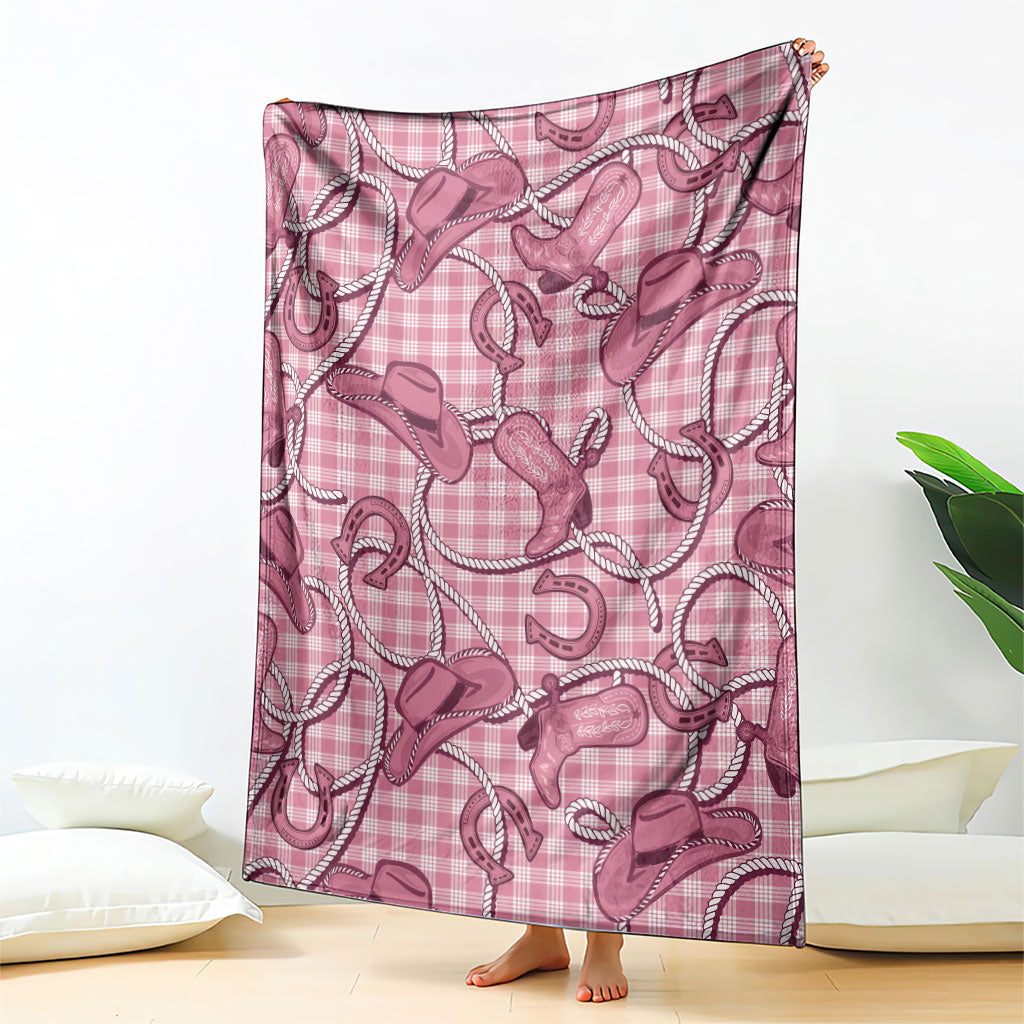 Pink Hawaii Palaka Cowboy Blanket Hawaiian Paniolo Festival Spirit