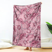 Pink Hawaii Palaka Cowboy Blanket Hawaiian Paniolo Festival Spirit
