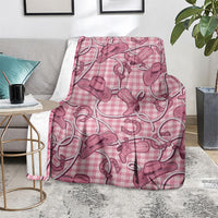 Pink Hawaii Palaka Cowboy Blanket Hawaiian Paniolo Festival Spirit