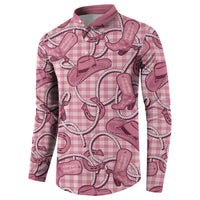 Pink Hawaii Palaka Cowboy Button Sweatshirt Hawaiian Paniolo Festival Spirit