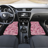 Pink Hawaii Palaka Cowboy Car Mats Hawaiian Paniolo Festival Spirit