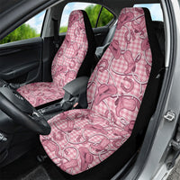 Pink Hawaii Palaka Cowboy Car Seat Cover Hawaiian Paniolo Festival Spirit