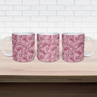 Pink Hawaii Palaka Cowboy Ceramic Mug Hawaiian Paniolo Festival Spirit