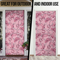 Pink Hawaii Palaka Cowboy Door Cover Hawaiian Paniolo Festival Spirit
