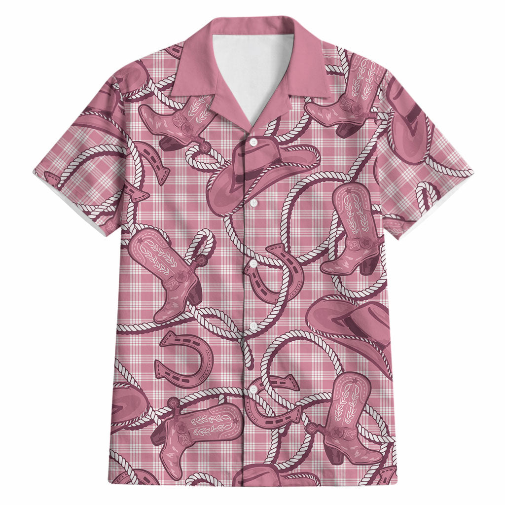 Pink Hawaii Palaka Cowboy Hawaiian Shirt Hawaiian Paniolo Festival Spirit
