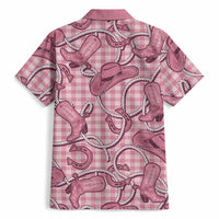 Pink Hawaii Palaka Cowboy Hawaiian Shirt Hawaiian Paniolo Festival Spirit