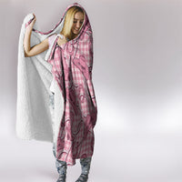 Pink Hawaii Palaka Cowboy Hooded Blanket Hawaiian Paniolo Festival Spirit