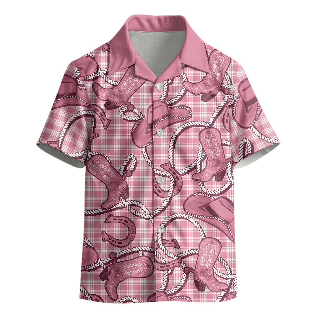 Pink Hawaii Palaka Cowboy Kid Hawaiian Shirt Hawaiian Paniolo Festival Spirit