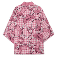Pink Hawaii Palaka Cowboy Kimono Hawaiian Paniolo Festival Spirit