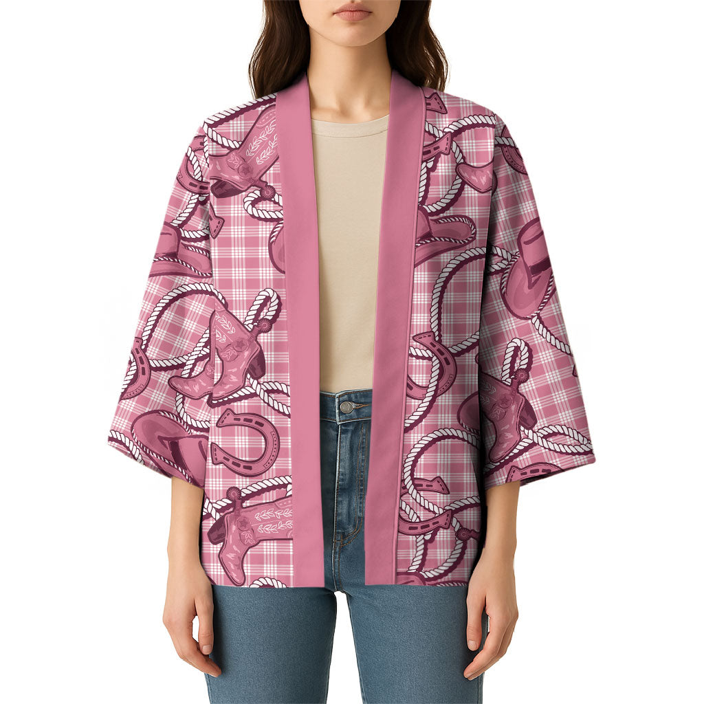 Pink Hawaii Palaka Cowboy Kimono Hawaiian Paniolo Festival Spirit