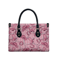 Pink Hawaii Palaka Cowboy Leather Bag Hawaiian Paniolo Festival Spirit