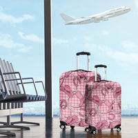 Pink Hawaii Palaka Cowboy Luggage Cover Hawaiian Paniolo Festival Spirit