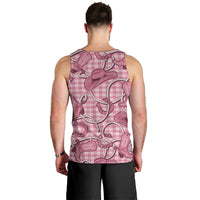 Pink Hawaii Palaka Cowboy Men Tank Top Hawaiian Paniolo Festival Spirit