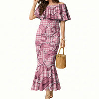 Pink Hawaii Palaka Cowboy Mermaid Dress Hawaiian Paniolo Festival Spirit