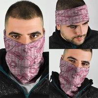 Pink Hawaii Palaka Cowboy Neck Gaiter Hawaiian Paniolo Festival Spirit