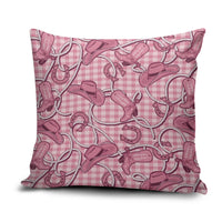 Pink Hawaii Palaka Cowboy Pillow Cover Hawaiian Paniolo Festival Spirit