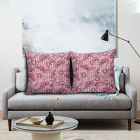 Pink Hawaii Palaka Cowboy Pillow Cover Hawaiian Paniolo Festival Spirit