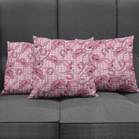 Pink Hawaii Palaka Cowboy Pillow Cover Hawaiian Paniolo Festival Spirit
