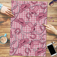 Pink Hawaii Palaka Cowboy Puzzle Hawaiian Paniolo Festival Spirit