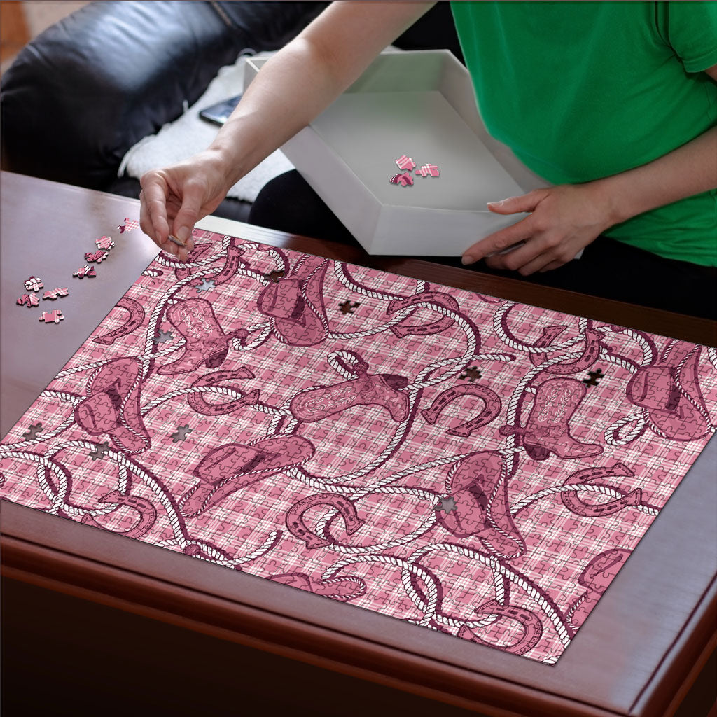Pink Hawaii Palaka Cowboy Puzzle Hawaiian Paniolo Festival Spirit