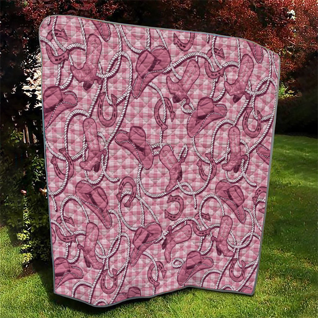 Pink Hawaii Palaka Cowboy Quilt Hawaiian Paniolo Festival Spirit